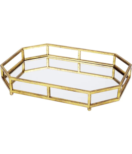 Golden Gallery Mirrored Tray