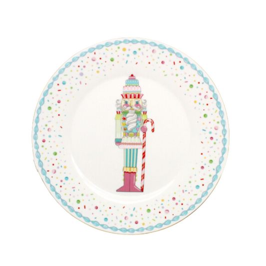 Nutcracker Christmas Plate